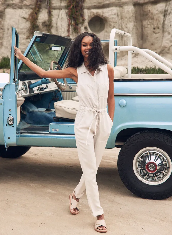 Women Bella Dahl Jumpsuits and Rompers Sierra Linen Pocket Jumpsuit 8211 Soft Flax SOFT FLAX Women Bella Dahl Jumpsuits and Rompers Sierra Linen Pocket Jumpsuit 8211 Soft Flax SOFT FLAX