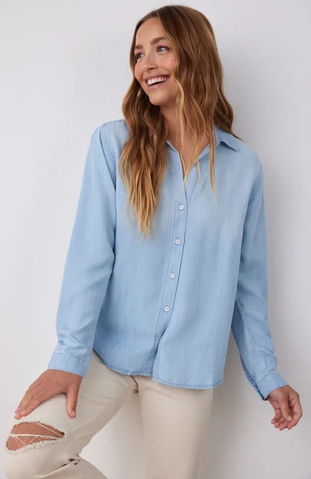 Women Bella Dahl Long Sleeve Classic Button Down 8211 Sunbleach Wash SUNBLEACH WASH Women Bella Dahl Long Sleeve Classic Button Down 8211 Sunbleach Wash SUNBLEACH WASH