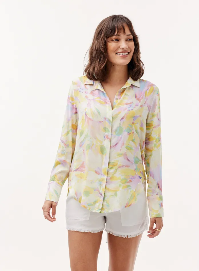 Women Bella Dahl Long Sleeve Floral Button Down 8211 Sunbeam Bloom Print SUNBEAM BLOOM PRINT Women Bella Dahl Long Sleeve Floral Button Down 8211 Sunbeam Bloom Print SUNBEAM BLOOM PRINT