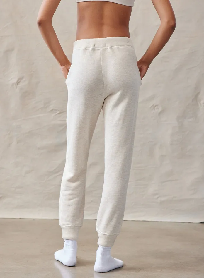 Women Bella Dahl Pants Easy Cozy Sweatpant 8211 Heather Oat HEATHER OAT