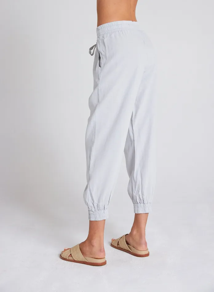 Women Bella Dahl Pants Easy Drawstring Jogger 8211 Foggy Sky FOGGY SKY