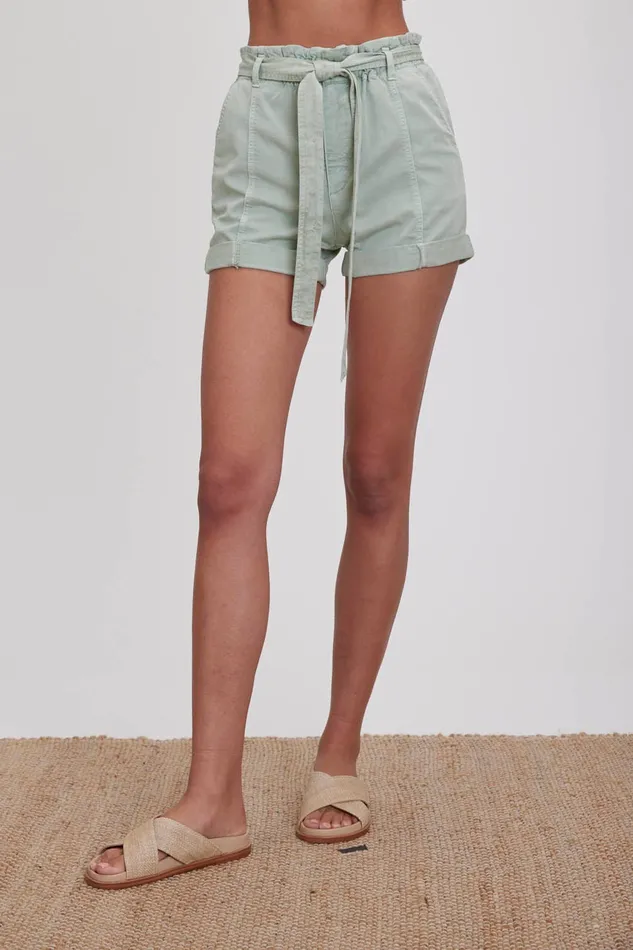 Women Bella Dahl Shorts Savannah Seam Short 8211 Sweet Sage SWEET SAGE
