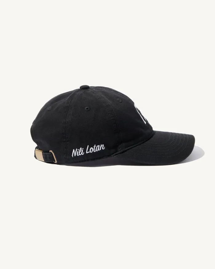 Women Belts and Accessories Nili Lotan BASEBALL HAT Black