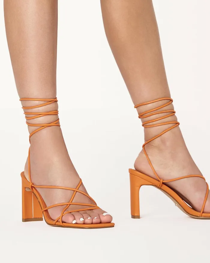 Women Block Heels Billini BEATRICE 8211 TANGERINE