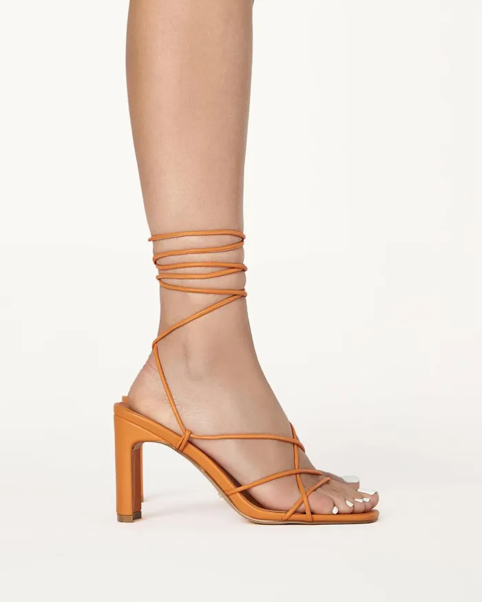 Women Block Heels Billini BEATRICE 8211 TANGERINE