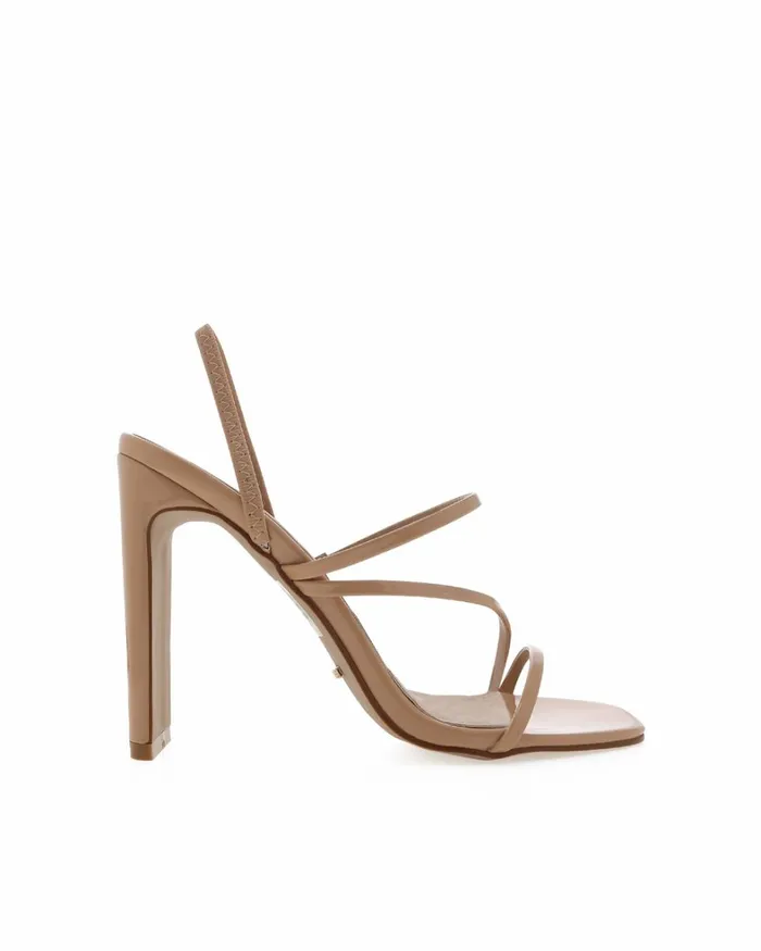 Women Block Heels Billini DIAZ WIDE FIT 8211 NUDE PATENT