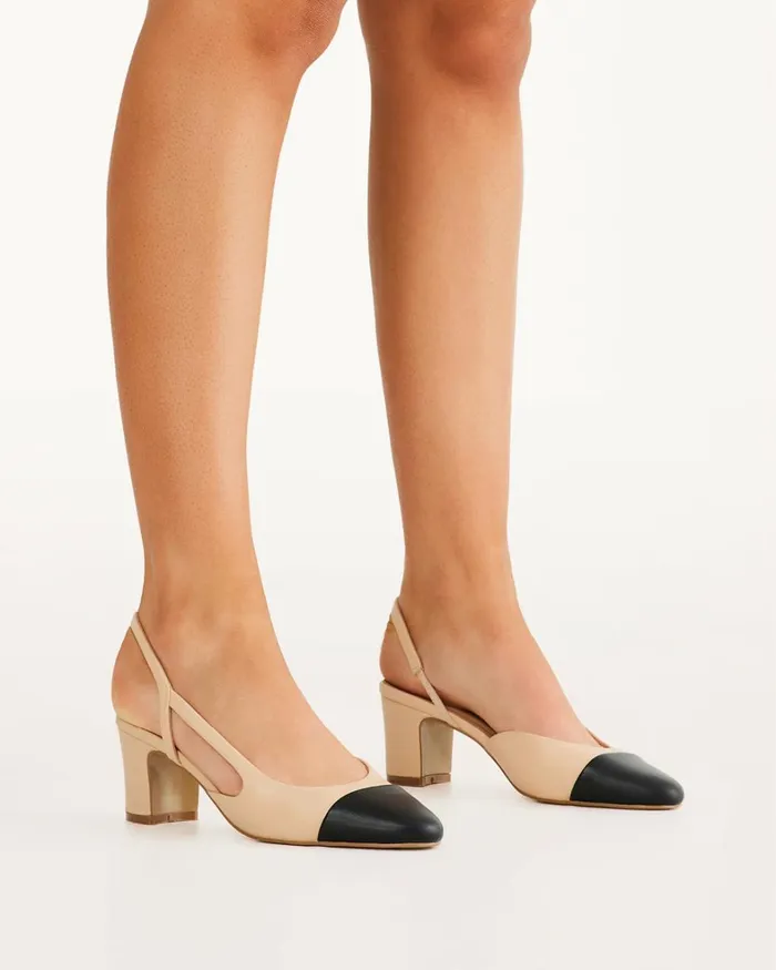 Women Block Heels Billini FINTRA 8211 NOUGATBLACK