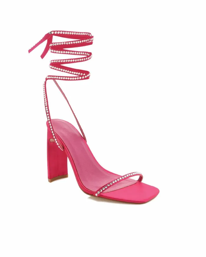 Women Block Heels Billini HALEIGH 8211 RASPBERRY SATINDIAMANTE