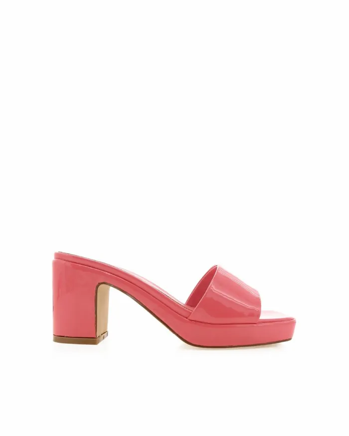 Women Block Heels Billini INDYA 8211 CORAL PATENT
