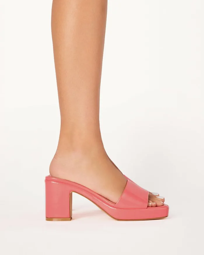 Women Block Heels Billini INDYA 8211 CORAL PATENT