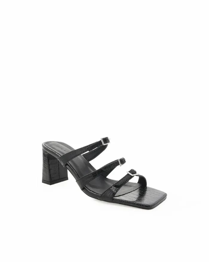Women Block Heels Billini IVETTE 8211 BLACK SCALE