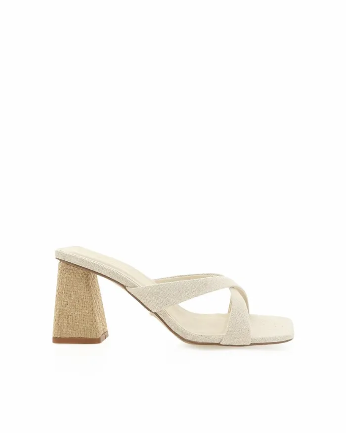 Women Block Heels Billini LIZBETH 8211 WHEAT LINEN 8211 Heels 8211 BILLINI USA