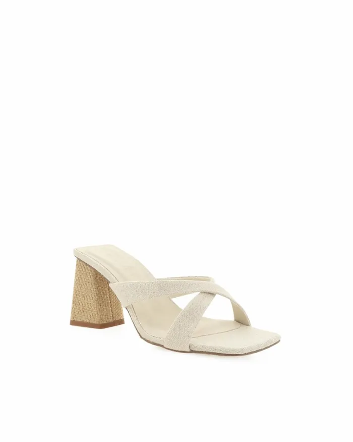 Women Block Heels Billini LIZBETH 8211 WHEAT LINEN 8211 Heels 8211 BILLINI USA