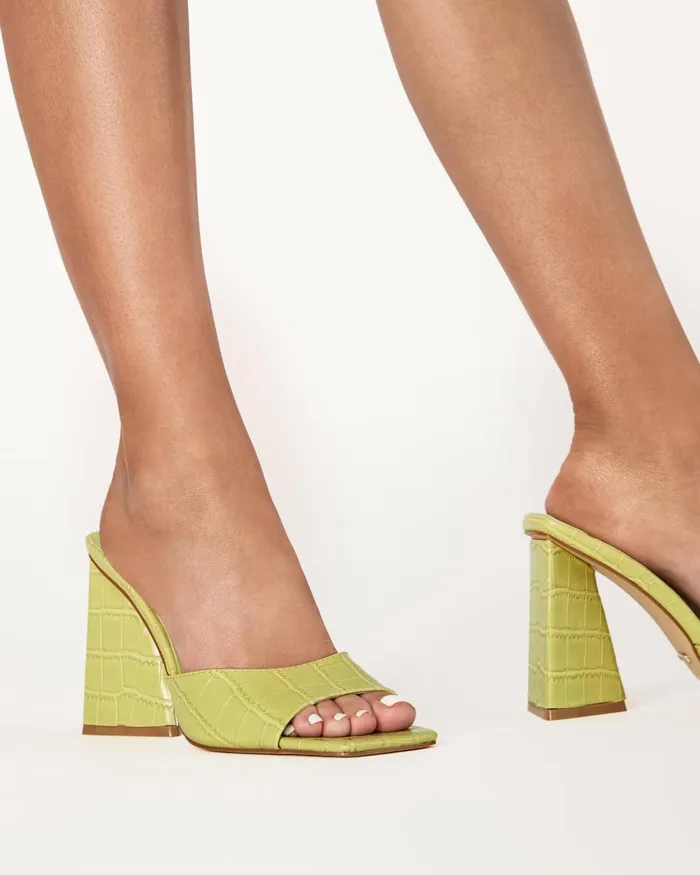 Women Block Heels Billini QUINN 8211 APPLE CROC