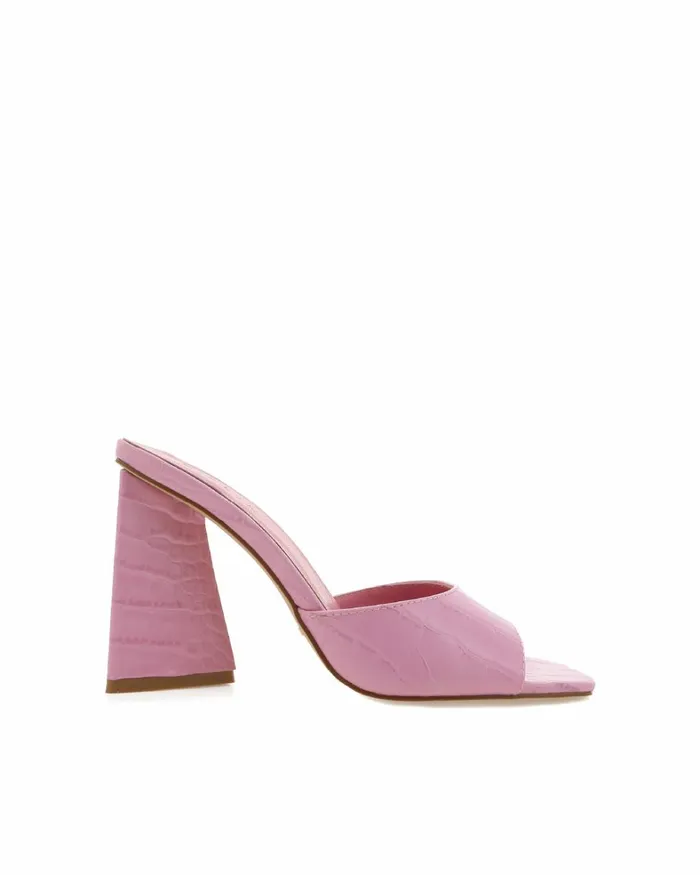 Women Block Heels Billini QUINN 8211 ROSE CROC