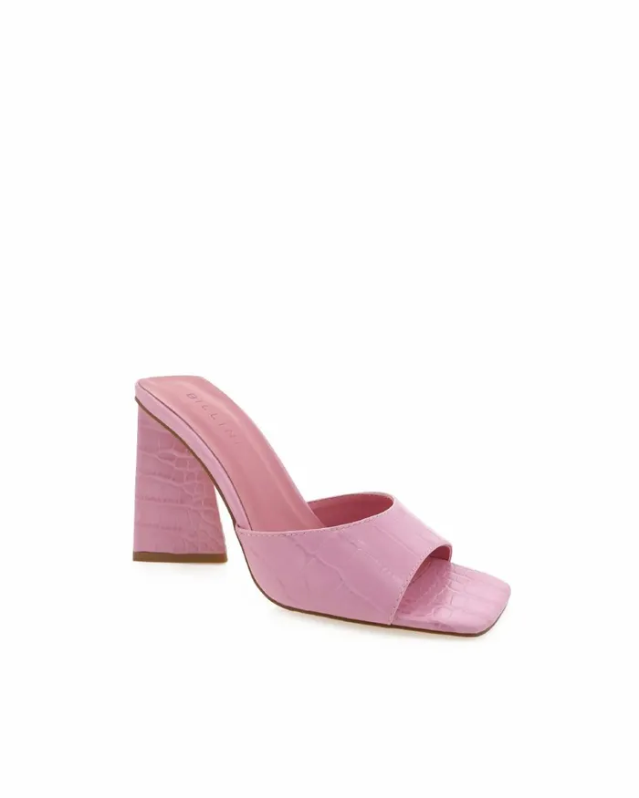 Women Block Heels Billini QUINN 8211 ROSE CROC