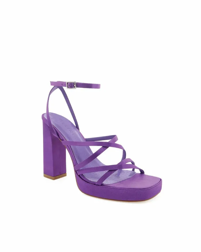 Women Block Heels Billini TAVOLO 8211 GRAPE SATIN