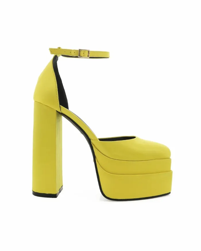 Women Block Heels Billini ZILLA 8211 CITRUS SATIN