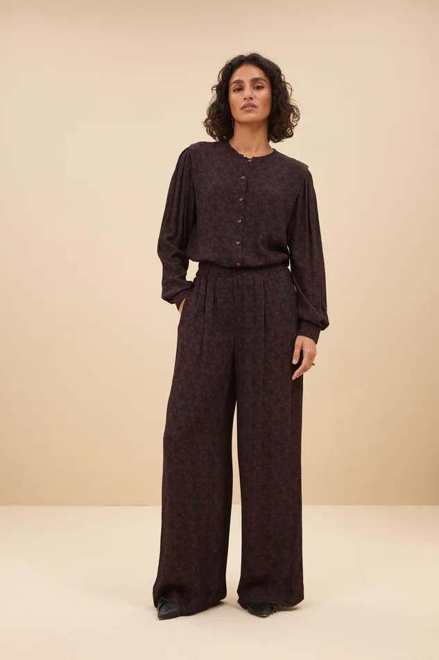 Women Blouses Bybar Erin Contiki Blouse Contiki Print Women Blouses Bybar Erin Contiki Blouse Contiki Print