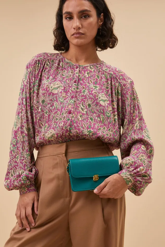 Women Blouses Bybar Saar Bouquet Blouse Bouquet Print