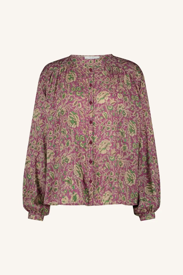 Women Blouses Bybar Saar Bouquet Blouse Bouquet Print