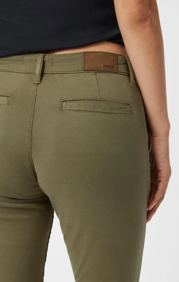 Women Brooke Slim Chino In Green Luxe Twill Mavi Jeans Pants Women Brooke Slim Chino In Green Luxe Twill Mavi Jeans Pants