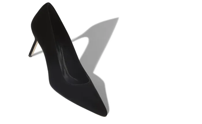 Women Business Manolo Blahnik BB VELVET 70 Black Velvet Pointed Toe Pumps Women Business Manolo Blahnik BB VELVET 70 Black Velvet Pointed Toe Pumps