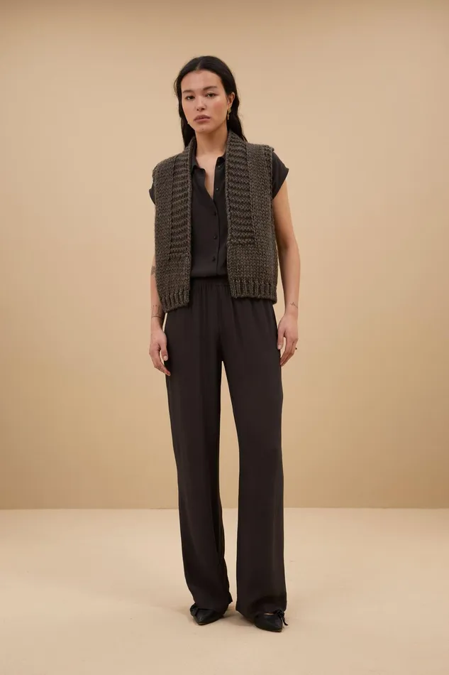 Women Cardigans Bybar Levi Gilet Cafe Noir