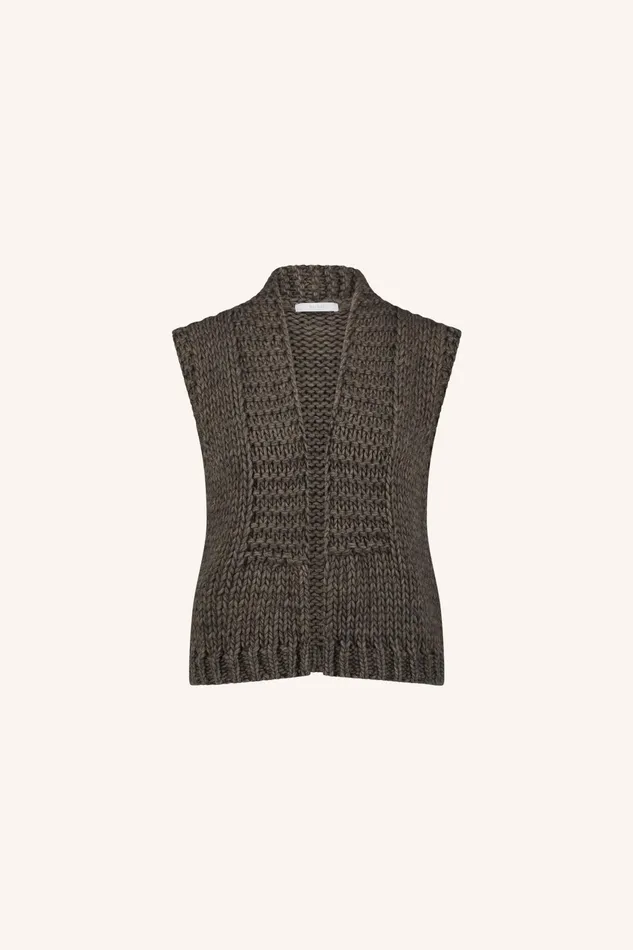 Women Cardigans Bybar Levi Gilet Cafe Noir