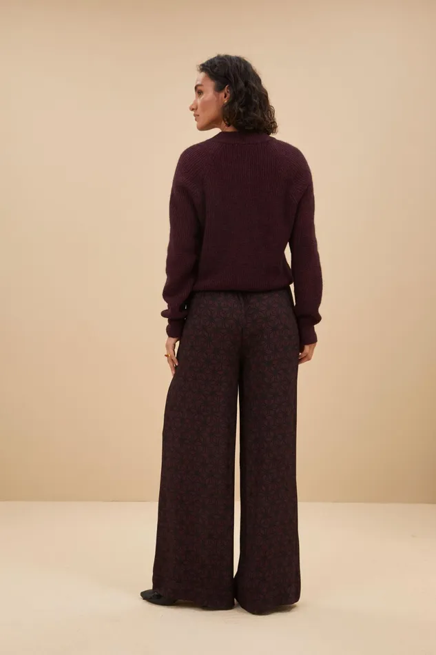 Women Cardigans Bybar Lilly Bomber Cardigan Wine