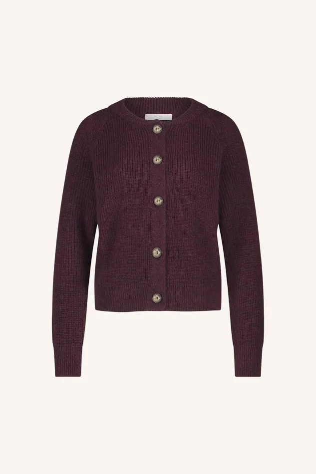 Women Cardigans Bybar Lilly Bomber Cardigan Wine