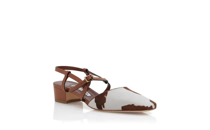 Women Casual Manolo Blahnik LEGATUS Brown Cow Print Calf Hair And Leather Pumps Women Casual Manolo Blahnik LEGATUS Brown Cow Print Calf Hair And Leather Pumps