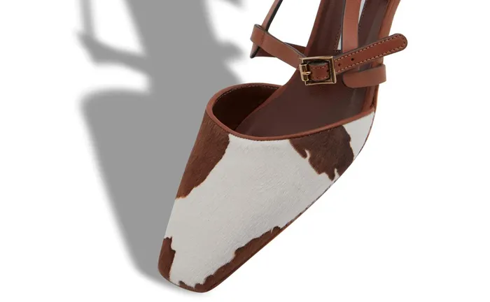 Women Casual Manolo Blahnik LEGATUS Brown Cow Print Calf Hair And Leather Pumps Women Casual Manolo Blahnik LEGATUS Brown Cow Print Calf Hair And Leather Pumps