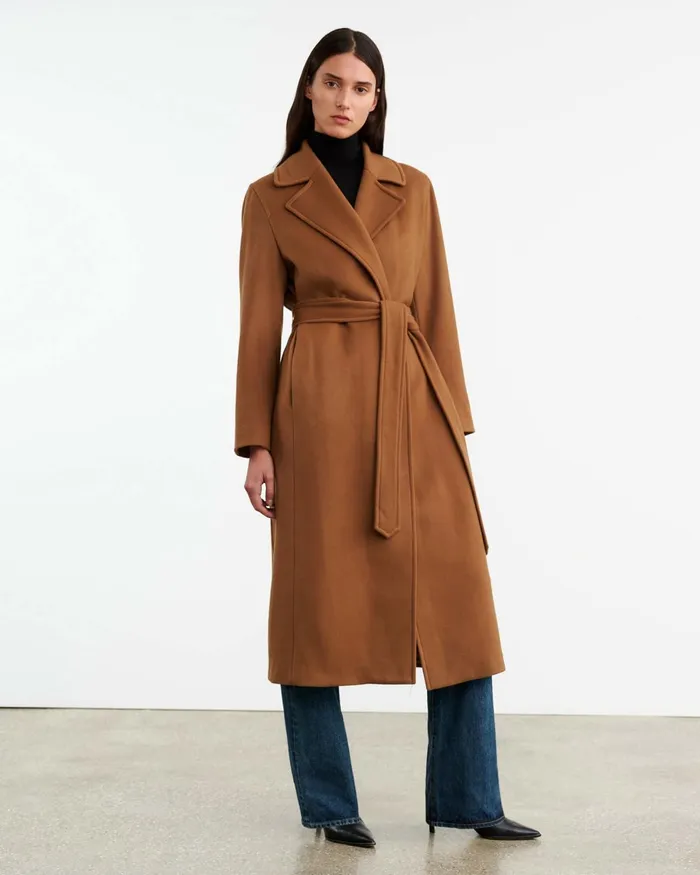 Women Coats and Outerwear Nili Lotan LORELLE COAT Cognac