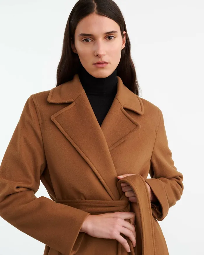 Women Coats and Outerwear Nili Lotan LORELLE COAT Cognac