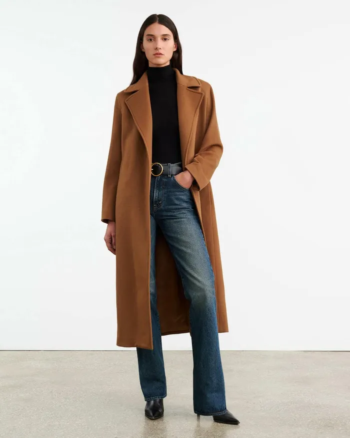 Women Coats and Outerwear Nili Lotan LORELLE COAT Cognac