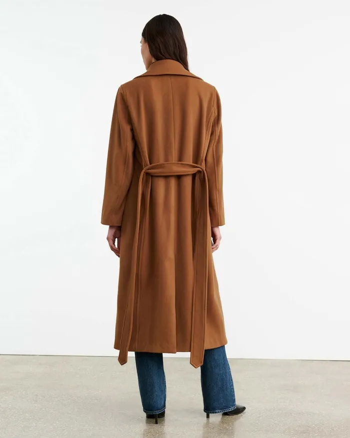 Women Coats and Outerwear Nili Lotan LORELLE COAT Cognac