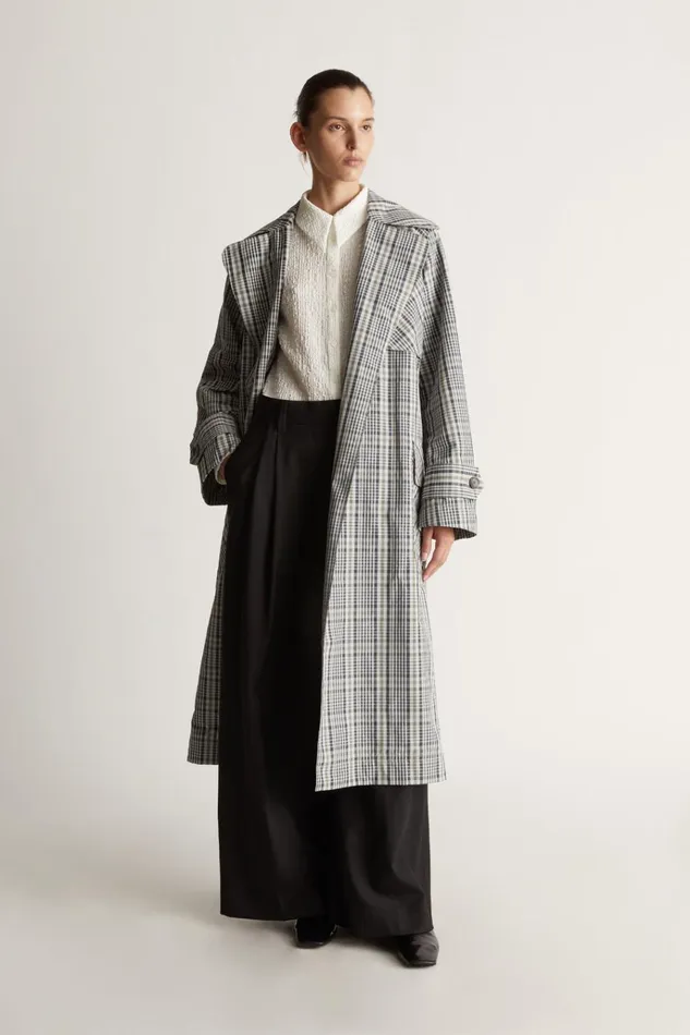 Women Coats And Jackets Lee Mathews Cameron Coat Greycheck