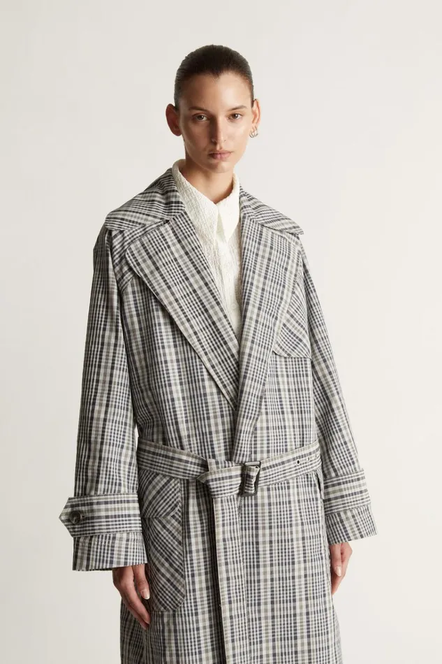 Women Coats And Jackets Lee Mathews Cameron Coat Greycheck