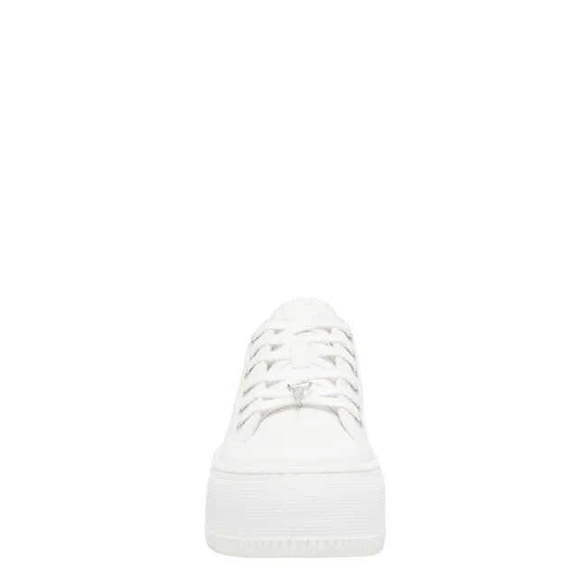 Women Dealbreaker White Canvas Sneakers Windsor Smith Platform Sneakers