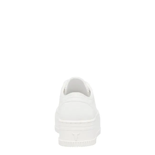 Women Dealbreaker White Canvas Sneakers Windsor Smith Platform Sneakers