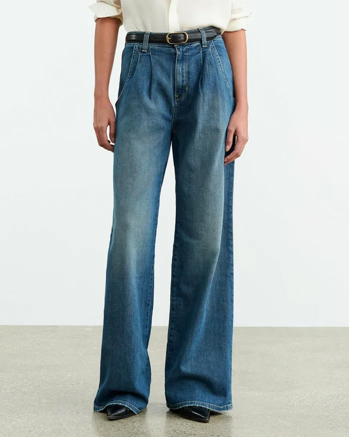 Women Denim Nili Lotan FLORA JEAN Classic Wash