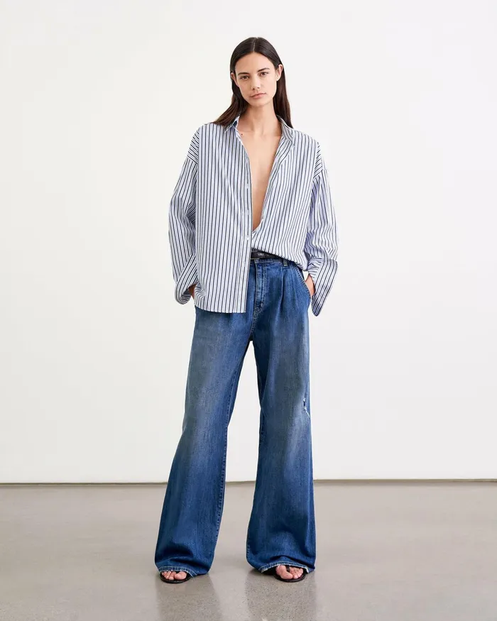 Women Denim Nili Lotan FLORA JEAN Classic Wash