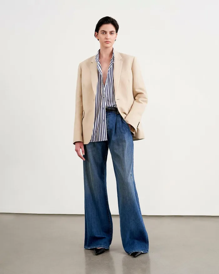 Women Denim Nili Lotan FLORA JEAN Classic Wash