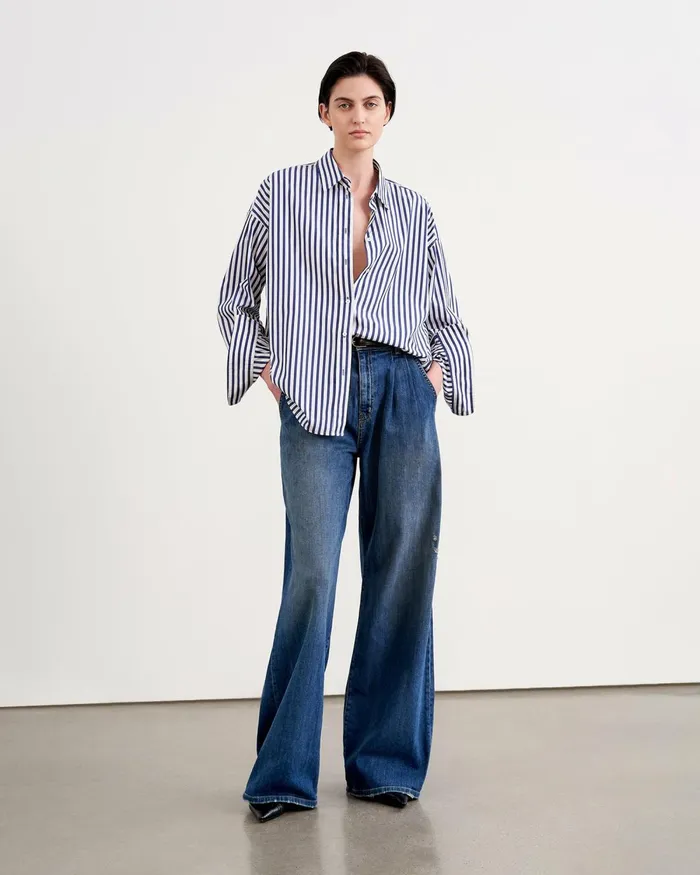 Women Denim Nili Lotan FLORA JEAN Classic Wash