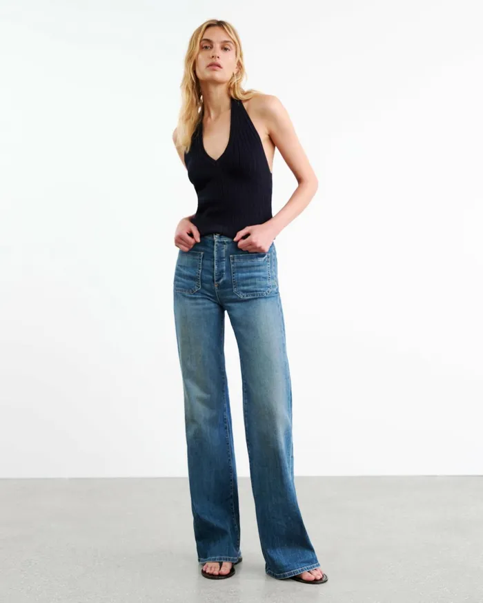Women Denim Nili Lotan FLORENCE JEAN Classic Wash