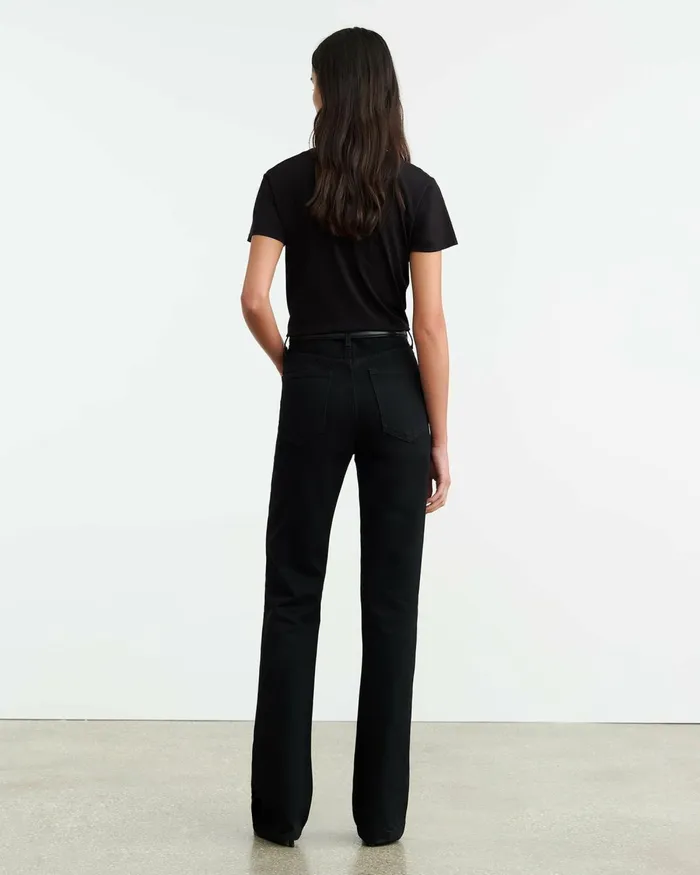 Women Denim Nili Lotan JOAN JEAN Distressed Black