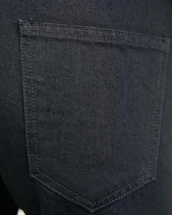 Women Denim Nili Lotan JOAN JEAN Distressed Black