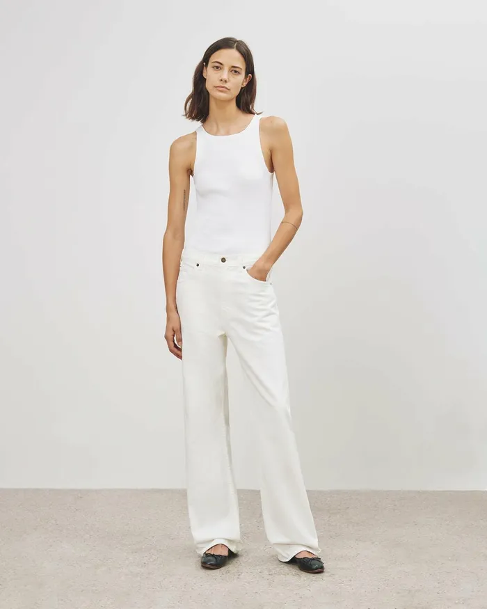 Women Denim Nili Lotan MITCHELL JEAN Cream