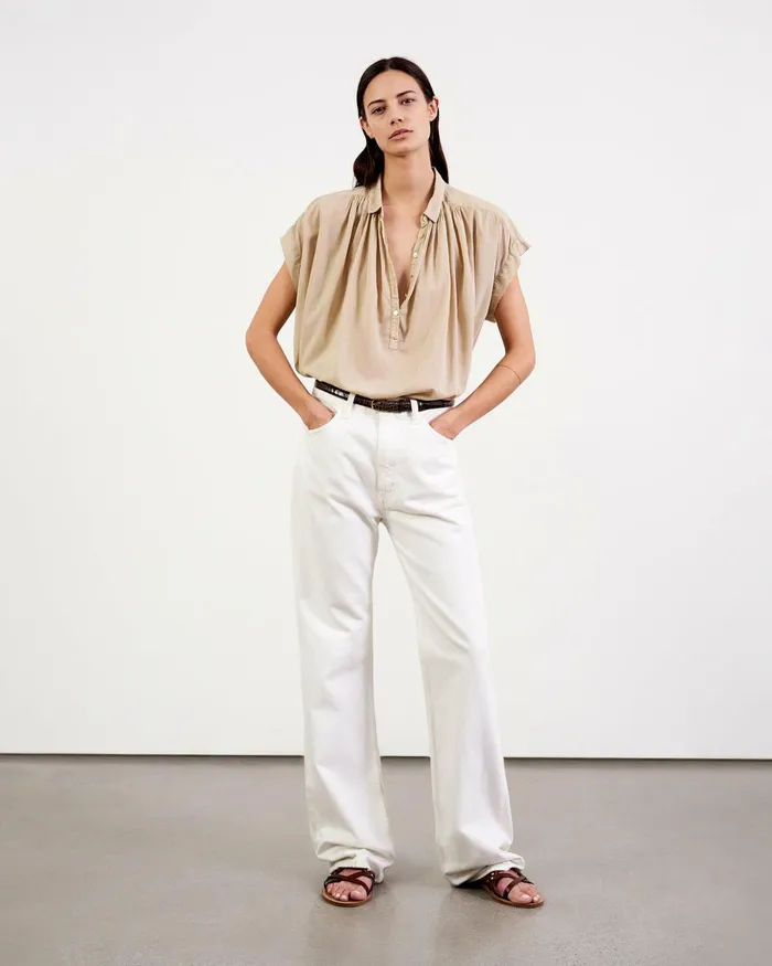 Women Denim Nili Lotan MITCHELL JEAN Cream